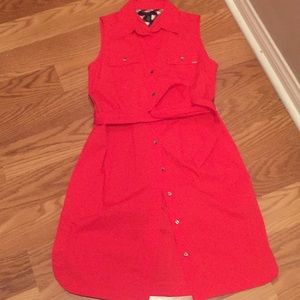 Tommy Hilfiger Buttonup Sleeveless Casual Dress